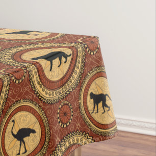 African Animals Pattern Tablecloth