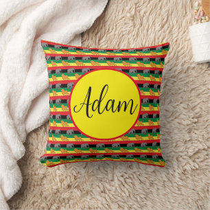 African Animals Personalized Throw pillow