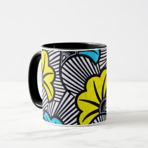 African Ankara Fabric Pattern Mug