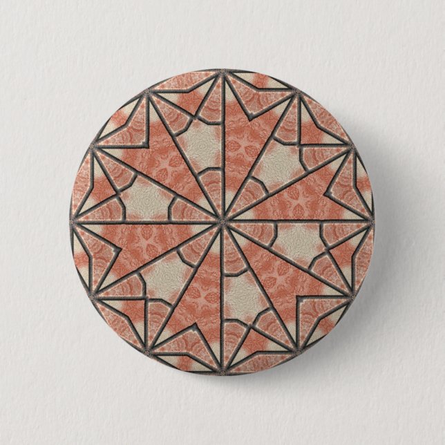 African Art 2 Inch Round Button (Front)