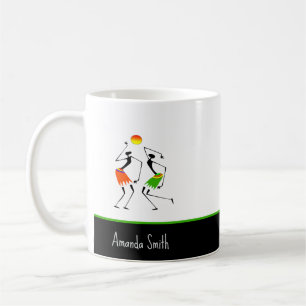 African Art, Awesome and Bright Sun Dance Coffee Mug