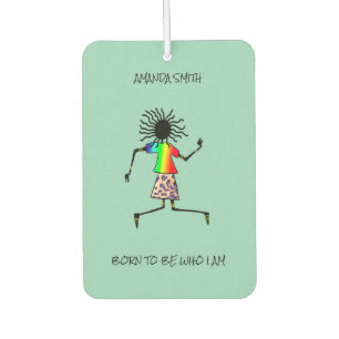 African Art, Awesome Rock Star Dancer Air Freshener