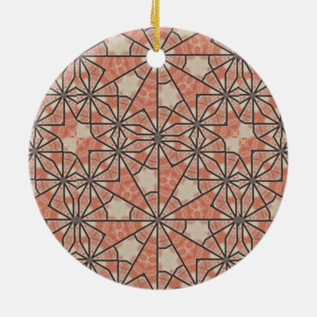 African Art Ceramic Ornament (Back)