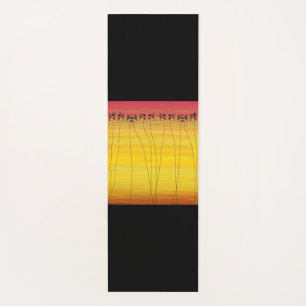 African art,  Coconut Trees Yoga Mat