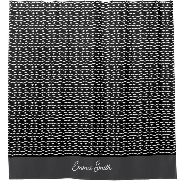 African Art Cute Black and White Pattern  (Front)
