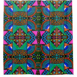 African art drawing. Seamless aztec pattern. Chero