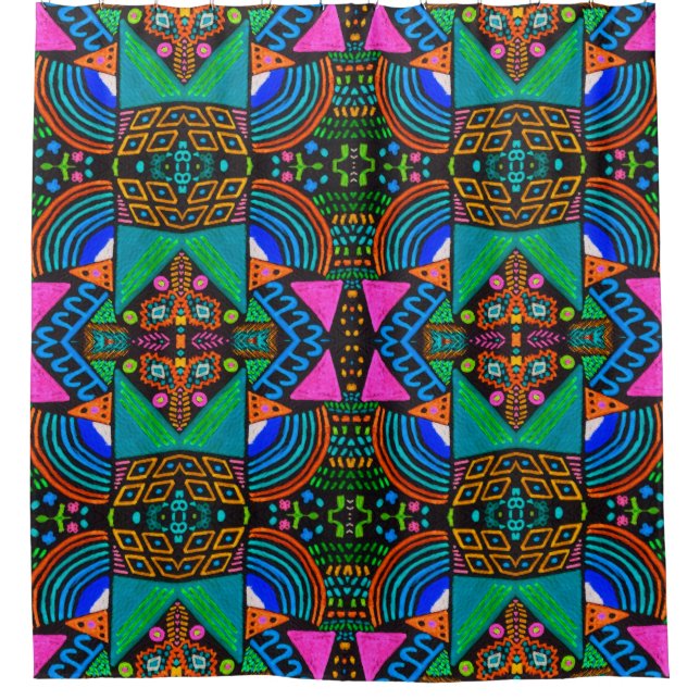 African art drawing. Seamless aztec pattern. Chero (Front)