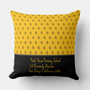African Art, Festival Dance, Orange Throw Pillow
