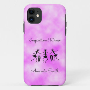 African Art, Pink Cloud Inspirational Dance iPhone 11 Case