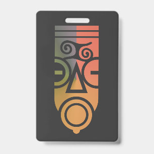 African art T-Shirt Badge