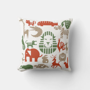 African art throw pillow
