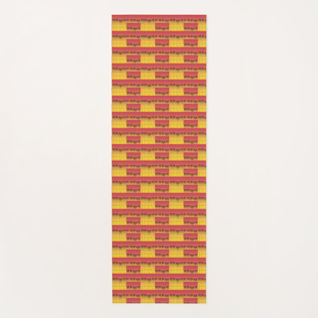 African Art, Tropical Sunset Yoga Mat (Front)