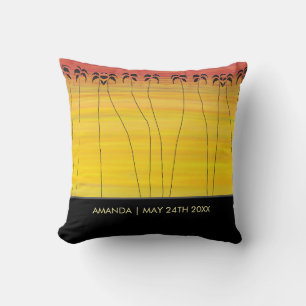 African art, Tropical Sunshine Throw Pillow