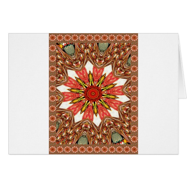 African Asian traditional edgy pattern (Front Horizontal)