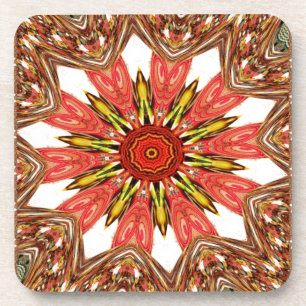 African Asian traditional edgy pattern Coaster