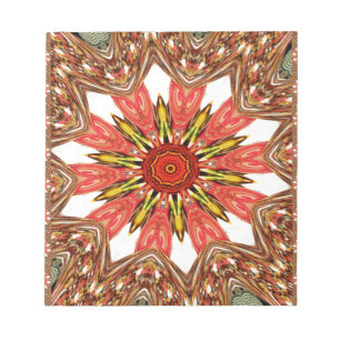 African Asian traditional edgy pattern Notepad