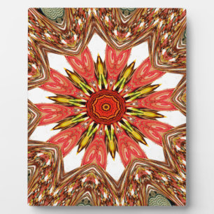 African Asian traditional edgy pattern Plaque