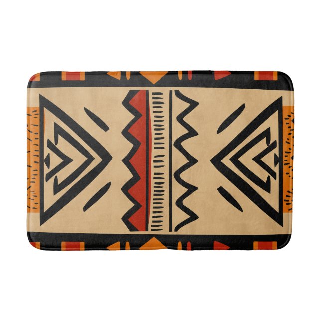 African background in warm colours bath mat (Front)
