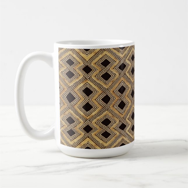 African BaKuba Tribal Coffee Mug (Left)