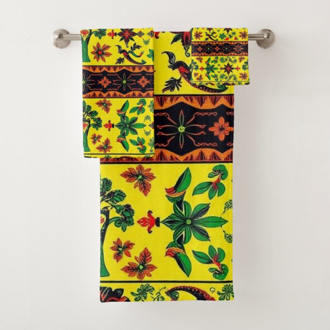 AFRICAN BATH TOWEL SET (Insitu)