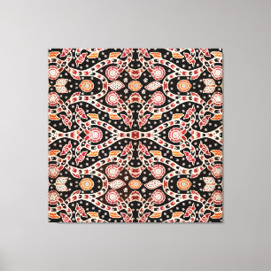 African Batik Climbing Ivy Canvas Print