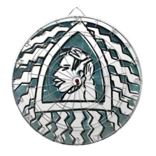 African Beauty Bongo Maasai Portrait Tribal Art Dartboard