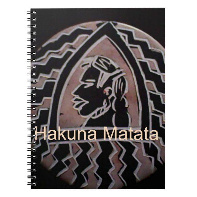 African Beauty: Bongo Maasai Portrait Tribal Art Notebook (Front)