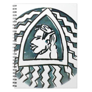 African Beauty Bongo Maasai Portrait Tribal Art Notebook