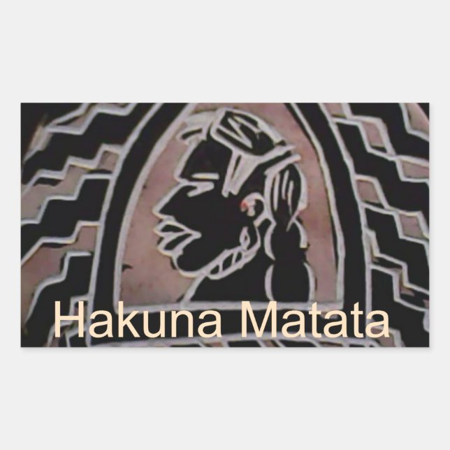 African Beauty: Bongo Maasai Portrait Tribal Art Sticker (Front)