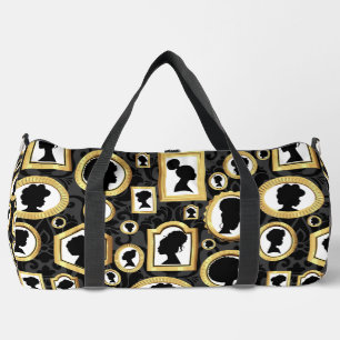 african beauty vintage damask cameo duffle bag