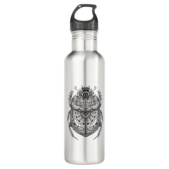 African Beetle Zendoodle 710 Ml Water Bottle (Front)