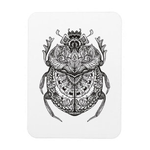 African Beetle Zendoodle Magnet