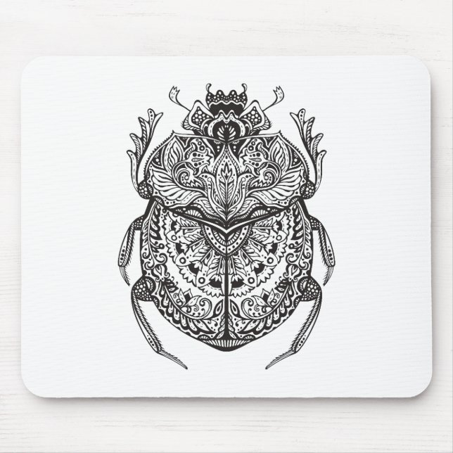 African Beetle Zendoodle Mouse Pad (Front)