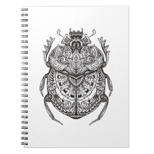 African Beetle Zendoodle Notebook