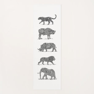 African Big Five Yoga Mat