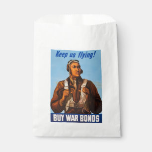 African "Black" American Military Aviators of WW2 Favour Bag