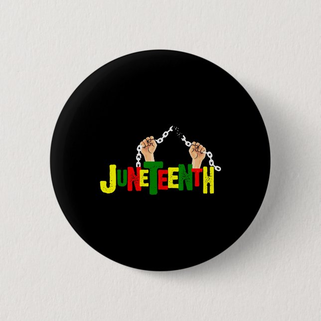 African Black Free-ish Since 1865 Independence  2 Inch Round Button (Front)