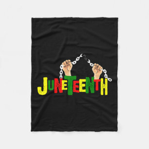 African Black Free-ish Since 1865 Independence Fleece Blanket