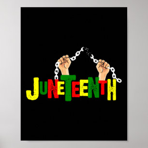 African Black Free-ish Since 1865 Independence Poster