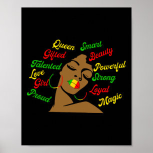 African Black History African American Ladies June Poster