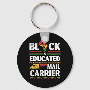 African Black History Month Black And Educated Mai Keychain