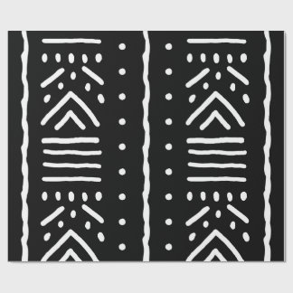 African Black Mudcloth Wrapping Paper - Giftwrap