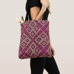 African Boho   Mud Cloth Inspired Tote Bag