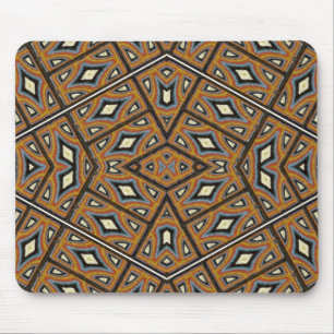African Bricks Kaleidoscope Mouse Pad
