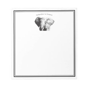 African Bush Elephant Notepad