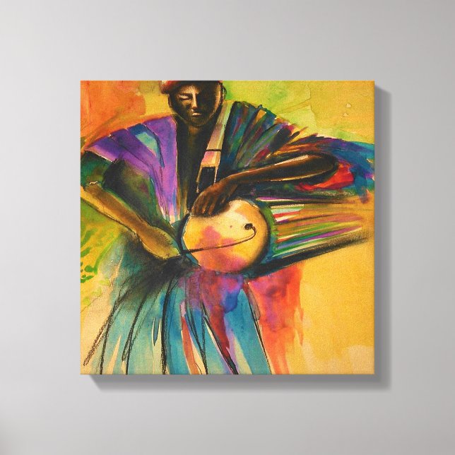 African canvas art (Eyo dancer) (Front)