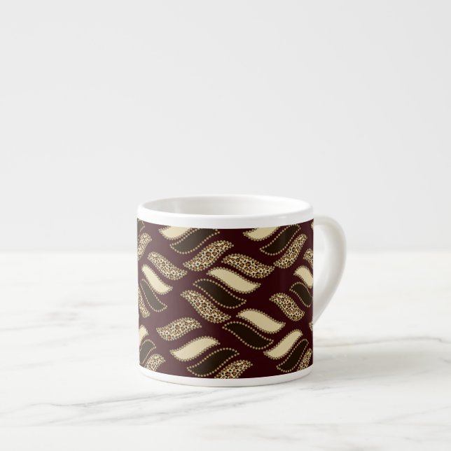 African cheetah skin pattern 2 espresso cup (Front Right)