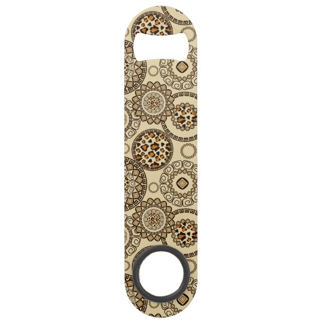 African cheetah skin pattern 3 bar key (Front)
