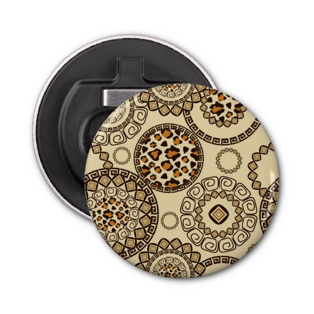 African cheetah skin pattern 3 bottle opener (Front)