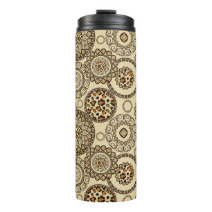 African cheetah skin pattern 3 thermal tumbler